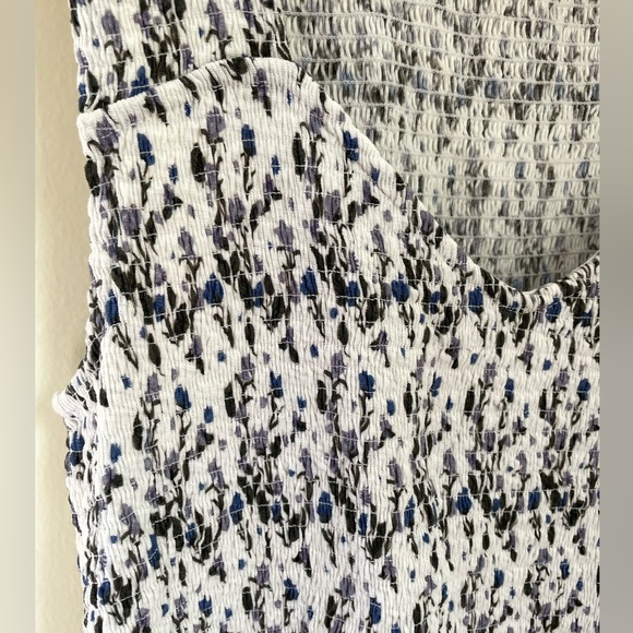 Nation LTD Bella Smocked Tank Top Medium Cottagecore Floral - Picture 4 of 8